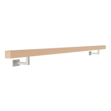 фото ориг. №4, Handrail wall-mounted wooden 40x40 290cm beech color