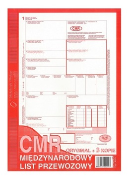 800-1 CMR Międzynarodowy List Przewozowy 80 Kartek
