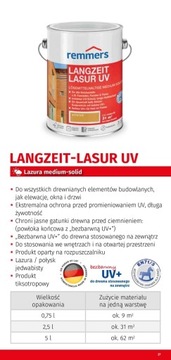 REMMERS IMPREGNAT LANGZEIT-LASUR UV Тик 2,5л