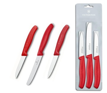 Набор ножей Swiss Classic Victorinox, красный, 3 шт.