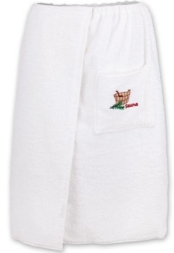 SAUNA PAREO KILT BIEL 100%BAWEŁ DAMSKI 70*140 LOGO