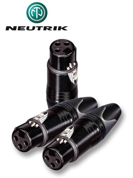 РАЗЪЕМ XLR ДЛЯ МИКРОФОНА NEUTRIK NC3FXX-B, ЗОЛОТОЙ