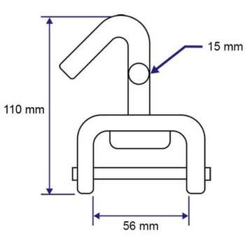 КРЮК 50 мм ТРАНСПОРТИРОВОЧНЫЕ РЕМНИ
