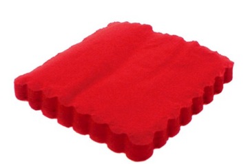 Салфетки для кейтеринга 15х15см 200шт 12 цветов