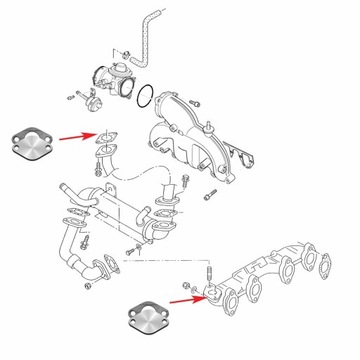 Крышка клапана рециркуляции отработавших газов 1,2 1,4 1,9 2,0 TDi AUDi A2 A3