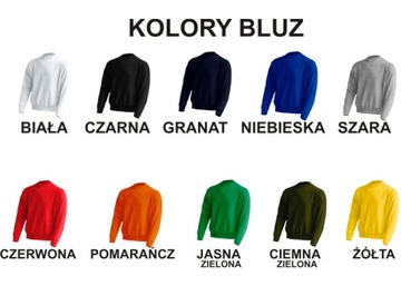 BLUZA Z WŁASNYM nadrukiem GRAFIKA NAPIS LOGO M