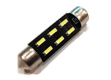 ŻARÓWKA 6 LED 4014 SMD RURKA 39mm C5W C10W PREMIUM