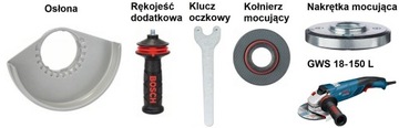 Bosch GWS 18-150 L Угловая шлифовальная машина 150 мм 1800 Вт