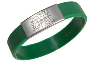 БРАСЛЕТ С ГРАВИРОВКОЙ ДИАБЕТ ДИАБЕТ