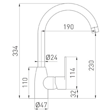 FERRO ALGEO напольный смеситель для мойки BAG4