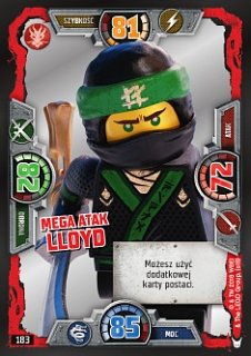 karta nr 183 Mega atak Lloyd Lego Ninjago 3