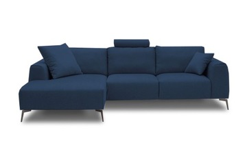 NAROŻNIK CALVARO LEWY ETAP SOFA TKANINA GRANAT