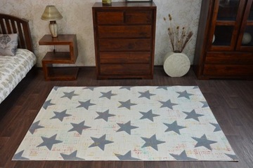 LUZCZOW SCANDI CARPETS 140x200 STARS кремовый #B275