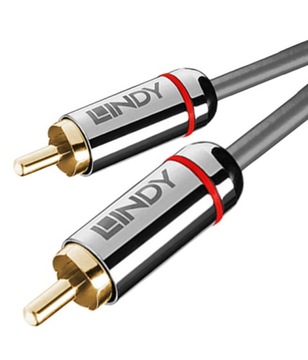 Lindy 35338 Kabel Coaxial (RCA-RCA) Cromo Line - 0,5m