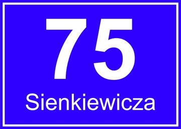 Tabliczka Adresowa Na Dom Nazwa Ulicy Numer Domu