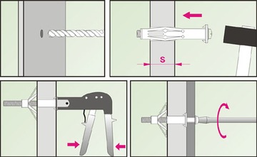 ШПИЛЬКИ MOLLY для плит GYPSUM G/K 5X65 10 шт MOL