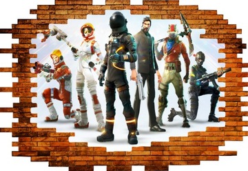 Fortnite fototapeta naklejka dziura w ścianie100cm