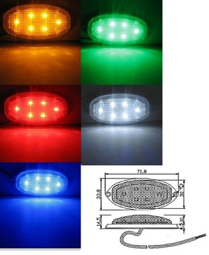 ДЕКОРАТИВНАЯ ЛАМПА 6 SMD МОДУЛЬ СВЕТОДИОДНОЙ ЛЕНТЫ 12В 24В