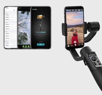 GIMBAL Hohem Mobile+ 3-осевой стабилизатор для смартфона на телефоне