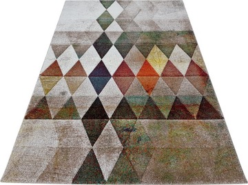 Dywan BELIS ESSENCE 3D 120x170 TRÓJKĄTY ROMBY beż
