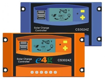 SOLARNY REGULATOR ŁADOWANIA LCD 30A 12V/24V PWM KL