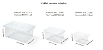 КОНТЕЙНЕРЫ ДЛЯ ХРАНЕНИЯ NCPC4 BOX 8шт - БОЛЬШОЙ НАБОР