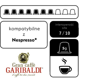 Итальянский капсульный кофе Nespresso Caffe Garibaldi для Delonghi