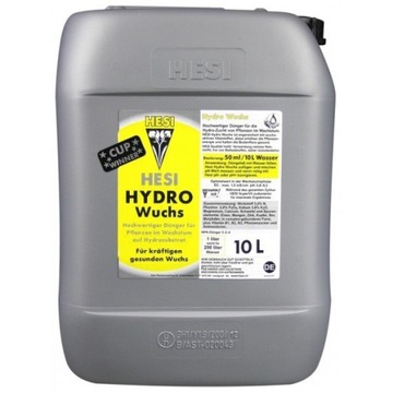 Hesi Hydro Growth 10L na fazę wzrostu w hydro