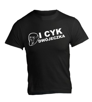 KOSZULKA NOSACZ I CYK DWÓJECZKA ROZ. S-5XL TU XL