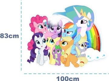 3D наклейки на стену My Little Pony Пони 100см