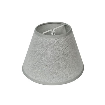 ABAŻUR do lampy kinkietu 1S 15/11h szaro-srebrny błyszczący klosz do lampki