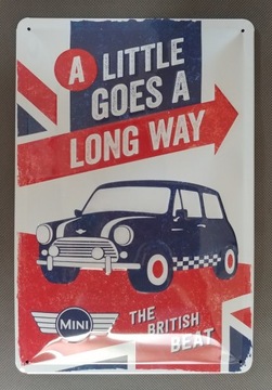 Плакат MINI COOPER, металлическая олово, подарок, 20x30