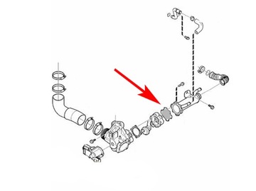 Заглушка 023N EGR VOLVO S60 V70 XC90 2.4 D5 185KM