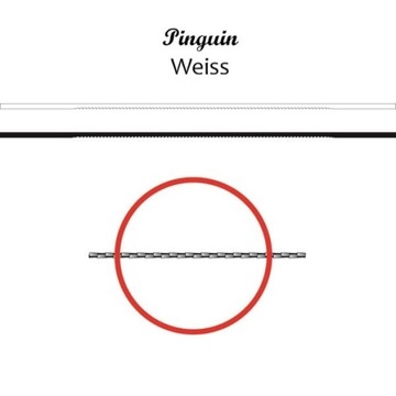 Пилки для волос NIQUA PINGUIN WHITE N6.