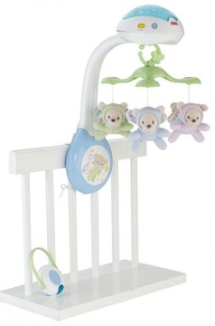 КАРУСЕЛЬ FISHER PRICE С МЕДВЕДЯМИ ПРОЕКТОР CDN41