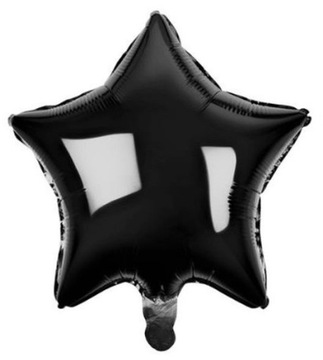 Balon foliowy Czarna Gwiazda Gwiazdka ok. 48 cm.