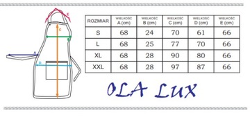 Fartuch przedni z lamówką PRODUCENT r. 2XL