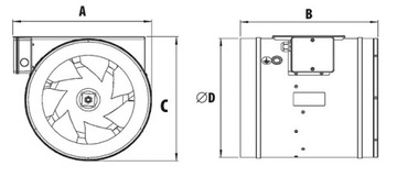 Канальный вентилятор Harmann JETTEC 315/3500 3510м3