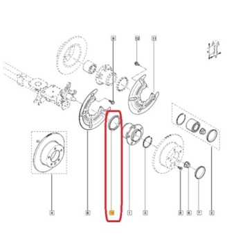 OE RENAULT КОЛЬЦО АБС RENAULT ЗАДНЕЕ ВЕДУЩЕЕ 10-/ OPEL MOVANO B (FWD)
