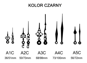 Mechanizm zegarowy 6 mm bezgłośny metalowy wieszak