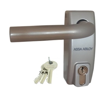 Ручка с замком, фурнитура антипаника ASSA ABLOY