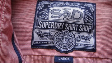 SUPERDRY L = koszula london button down toky
