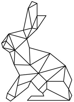 NAKLEJKI NA ŚCIANĘ ŚCIENNE KRÓLIK ZAJAC 100cm