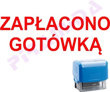 Pieczątka automat ZAPŁACONO GOTÓWKĄ różne wzory