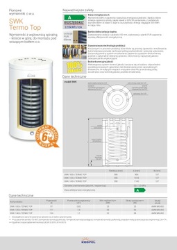 Wymiennik KOSPEL TERMO TOP wężownica 120L