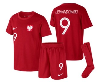 STRÓJ PIŁKARSKI NIKE POLSKA LEWANDOWSKI 110-116