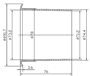 TUBE TUNE TUNNEL BASSREFLEX HD-22 размеры 76-78-71