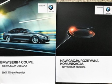 Komplet BMW serii 4 coupe F32 + nawi polska instrukcja obsługi