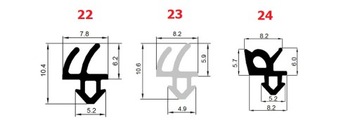 Уплотнитель оконный Уплотнители оконные VEKA S-1127 STOMIL