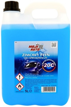 ZIMOWY PŁYN DO SPRYSKIWACZY 5L DO -20 MOJE AUTO